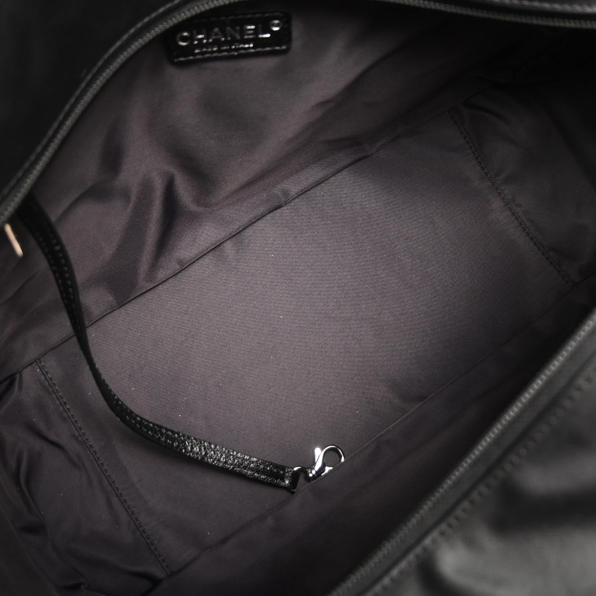 Chanel Black Leather Paris-Biarritz GM Tote Handbag