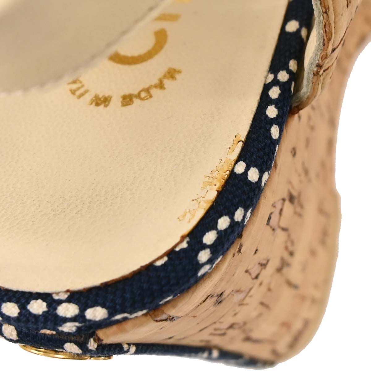 Chanel * Navy Sandals Shoes #38