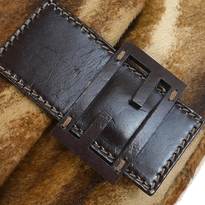 Fendi * Brown Pony Hair Baguette Handbag