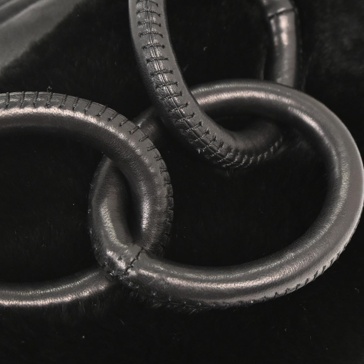 Chanel * 2005-2006 Black Lapin Fur Handbag