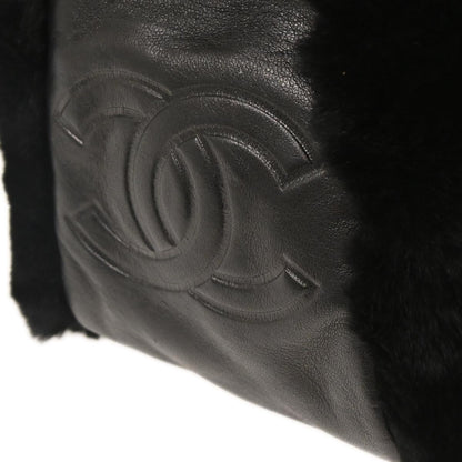 Chanel * 2005-2006 Black Lapin Fur Handbag