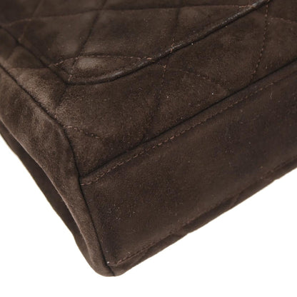 Chanel Brown Suede Shoulder Bag