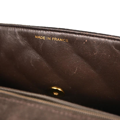 Chanel Brown Suede Shoulder Bag