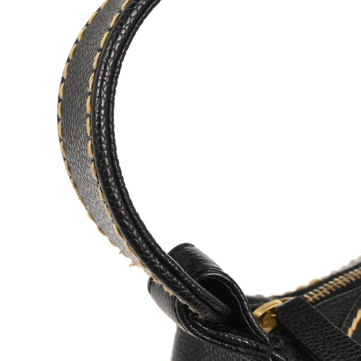 Chanel 2005-2006 Black Caviar Wild Stitch Handbag