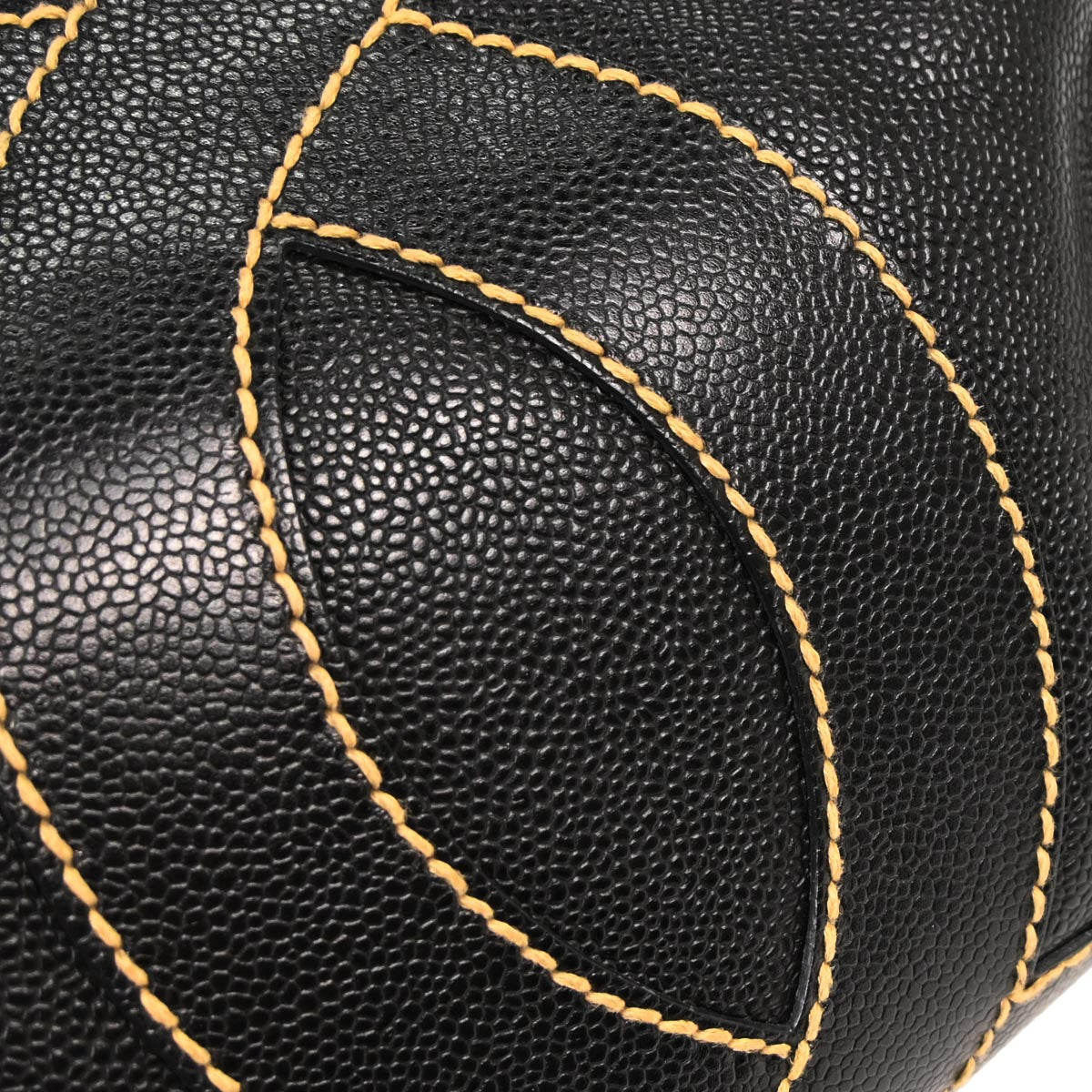 Chanel 2005-2006 Black Caviar Wild Stitch Handbag