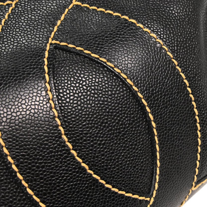 Chanel 2005-2006 Black Caviar Wild Stitch Handbag