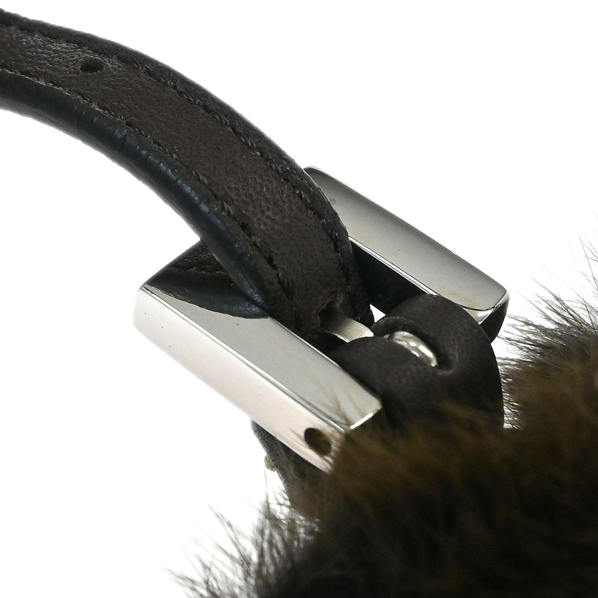 Fendi * Brown Fur Selleria Mamma Baguette Handbag