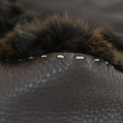 Fendi * Brown Fur Selleria Mamma Baguette Handbag