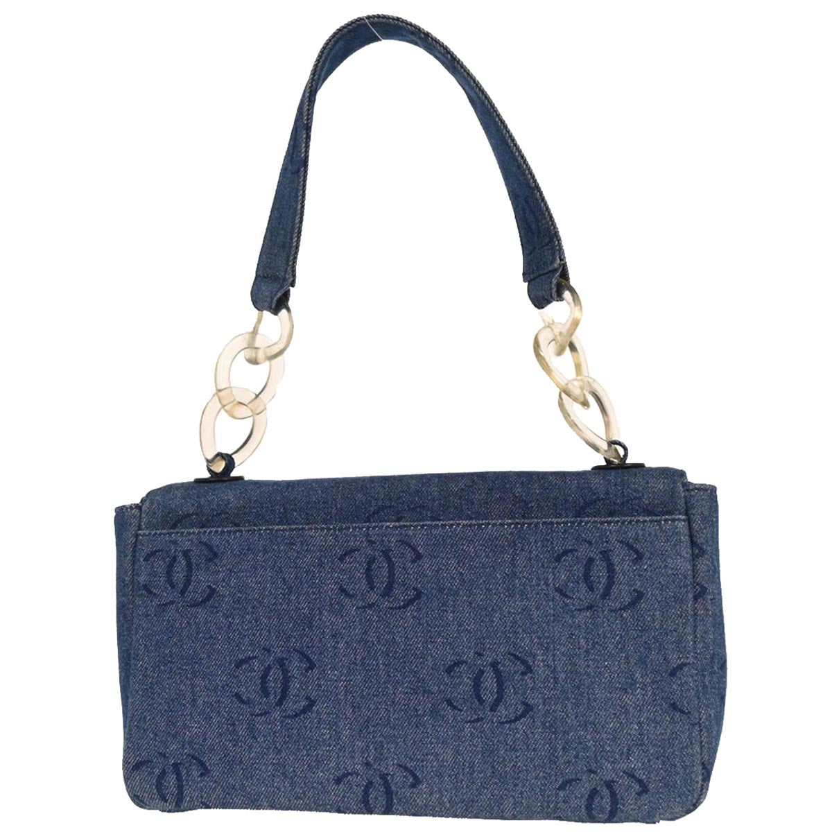Chanel 2002-2003 Blue Denim Handbag
