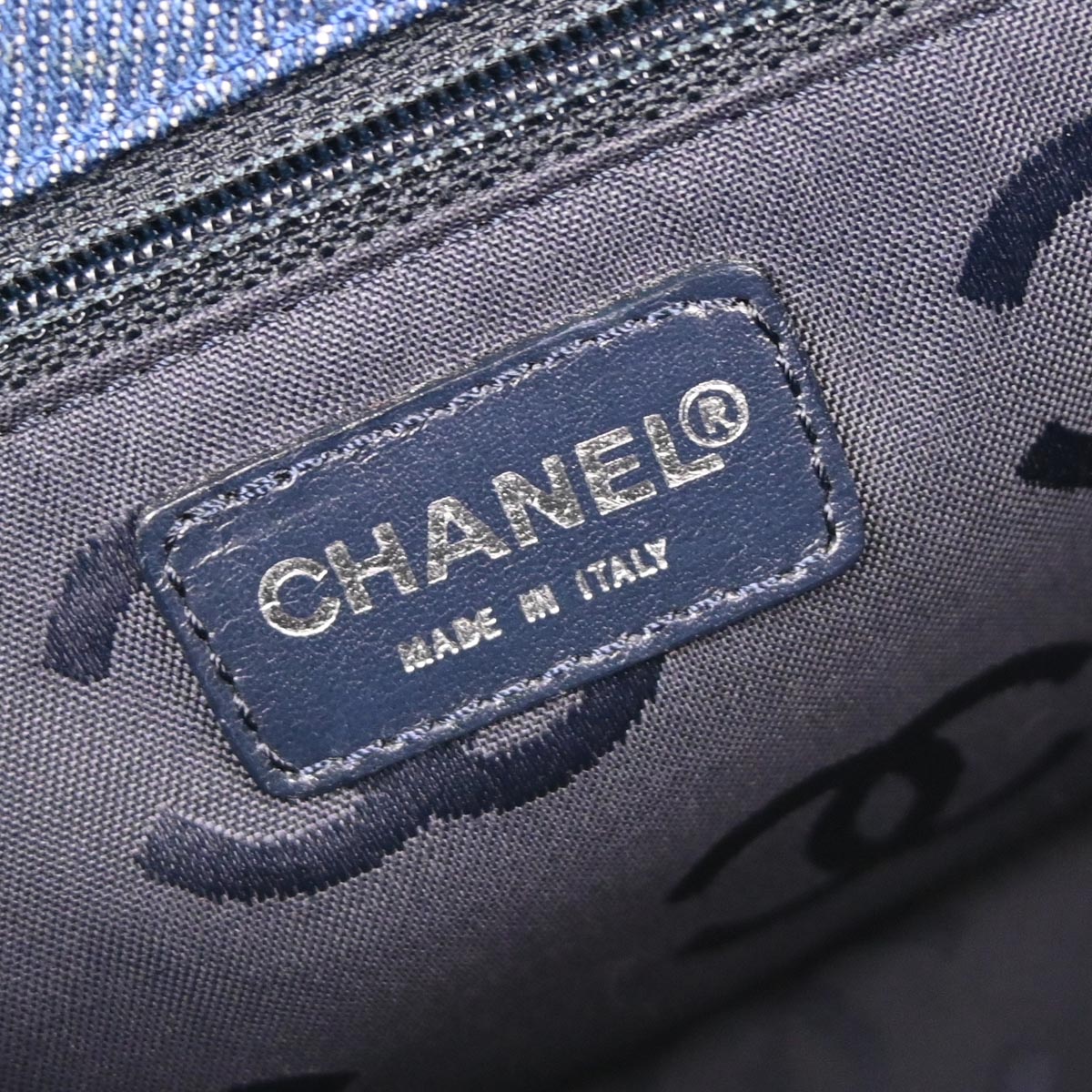 Chanel 2002-2003 Blue Denim Handbag