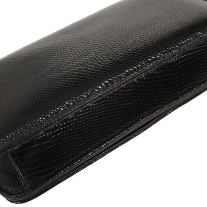 Chanel * 1986-1988 Black Lizard Shoulder Bag