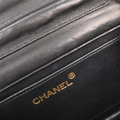 Chanel * 1986-1988 Black Lizard Shoulder Bag
