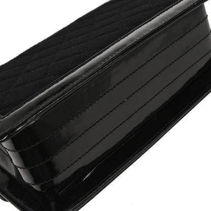 Chanel Black Canvas Mademoiselle Lock Shoulder Bag