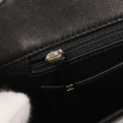 Chanel Black Canvas Mademoiselle Lock Shoulder Bag