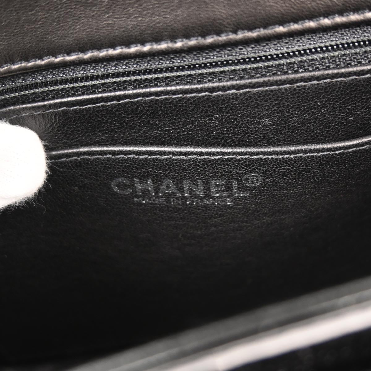 Chanel Black Canvas Mademoiselle Lock Shoulder Bag