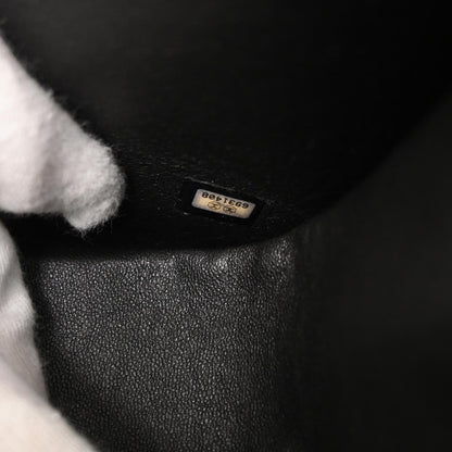 Chanel Black Canvas Mademoiselle Lock Shoulder Bag