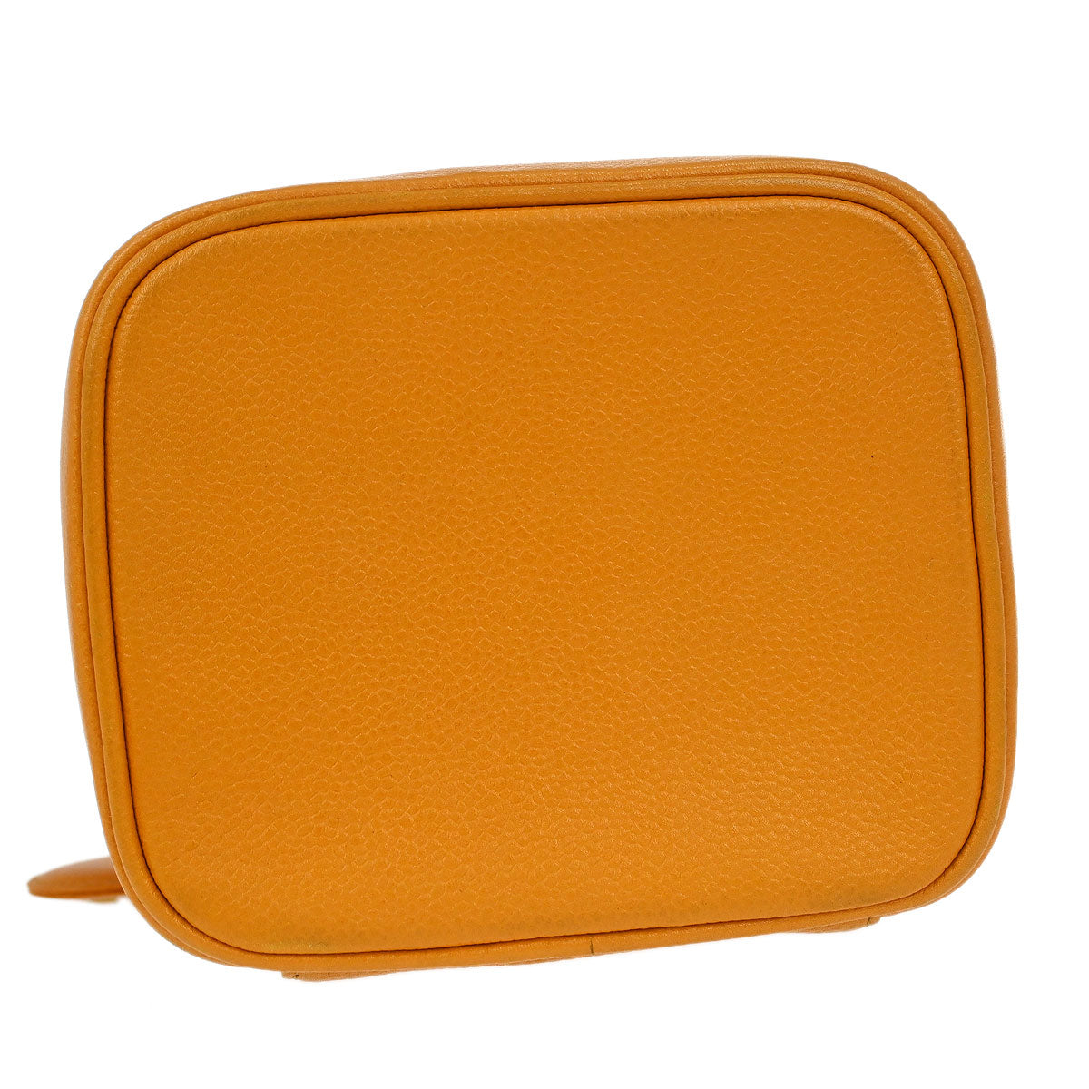 Chanel Orange Caviar Timeless Vanity Handbag