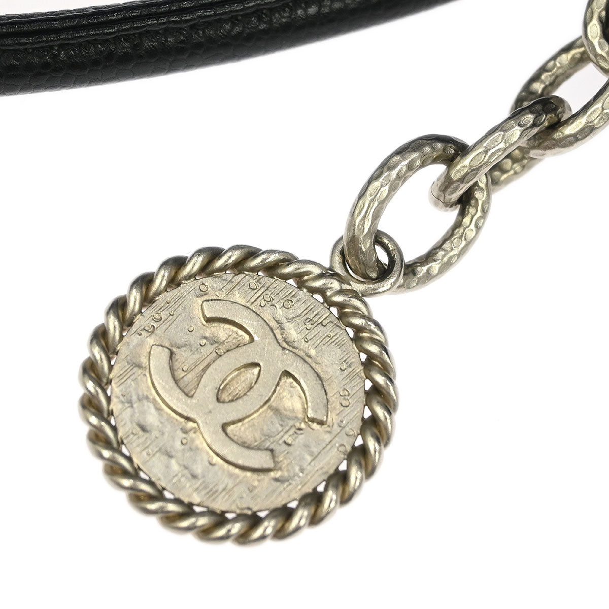 Chanel 2002-2003 Black Caviar Medallion Tote Bag