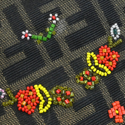 Fendi * Brown Beaded Zucca Tote Bag