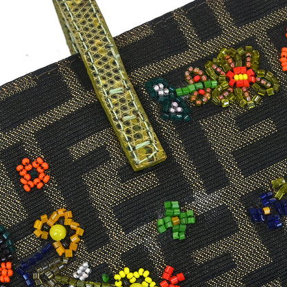 Fendi * Brown Beaded Zucca Tote Bag