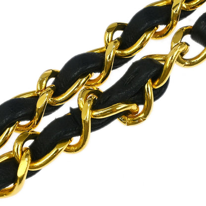 Chanel 1989-1991 Navy Lambskin Small Classic Double Flap Shoulder Bag