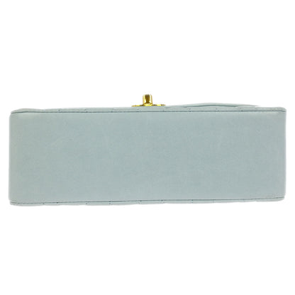 Chanel Light Blue Lambskin Small Diana Shoulder Bag