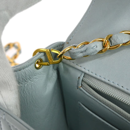 Chanel Light Blue Lambskin Small Diana Shoulder Bag