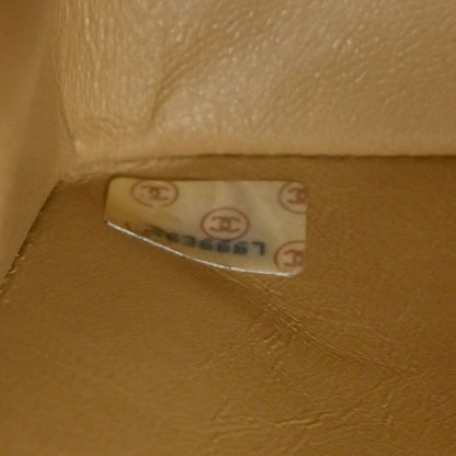 Chanel 1991-1994 Beige Lambskin Small Diana Shoulder Bag