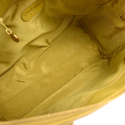 Chanel 1997-1999 Yellow Caviar Handbag