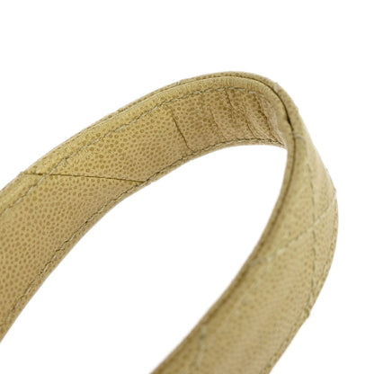 Chanel 1997-1999 Beige Caviar Shoulder Bag