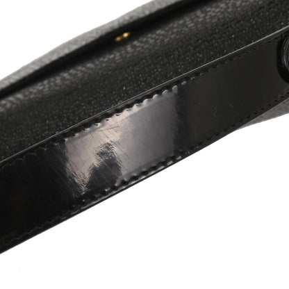 Christian Dior * Black Galuchat Stingray Double Saddle Handbag