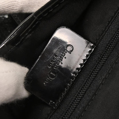 Christian Dior * Black Galuchat Stingray Double Saddle Handbag