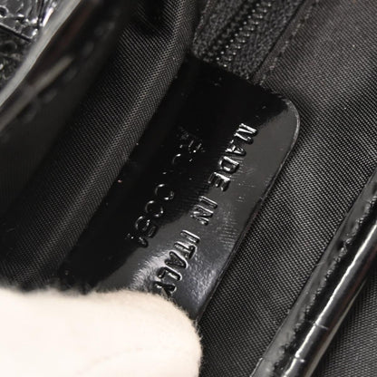Christian Dior * Black Galuchat Stingray Double Saddle Handbag