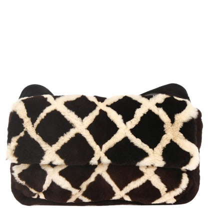 Chanel * Brown Lapin Fur Shoulder Bag