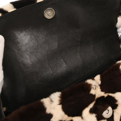 Chanel * Brown Lapin Fur Shoulder Bag