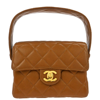 Chanel 1994-1996 Brown Lambskin Handbag