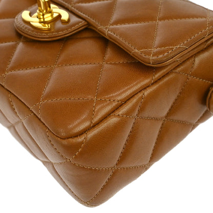 Chanel 1994-1996 Brown Lambskin Handbag