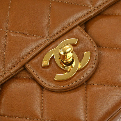 Chanel 1994-1996 Brown Lambskin Handbag