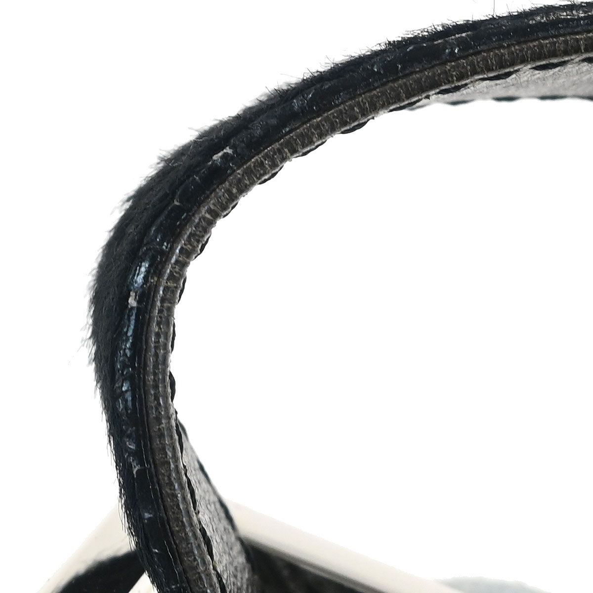 Fendi * Dark Gray Felt Pony Hair Baguette Handbag