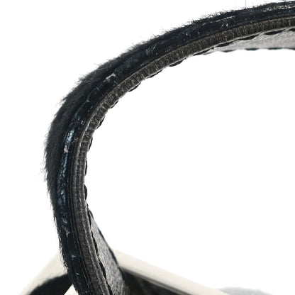 Fendi * Dark Gray Felt Pony Hair Baguette Handbag