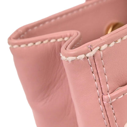 Chanel 2005-2006 Pink Calfskin Wild Stitch Tote Handbag