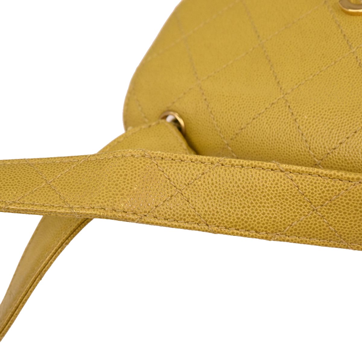 Chanel Yellow Caviar Handbag