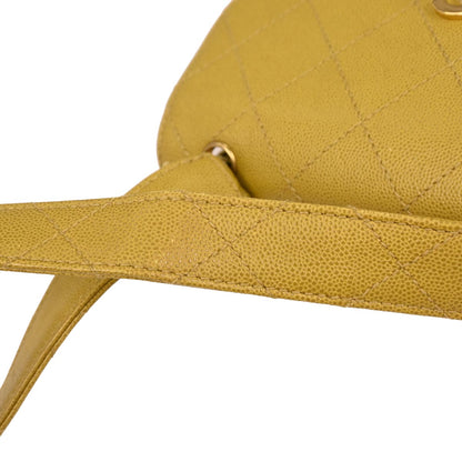 Chanel Yellow Caviar Handbag