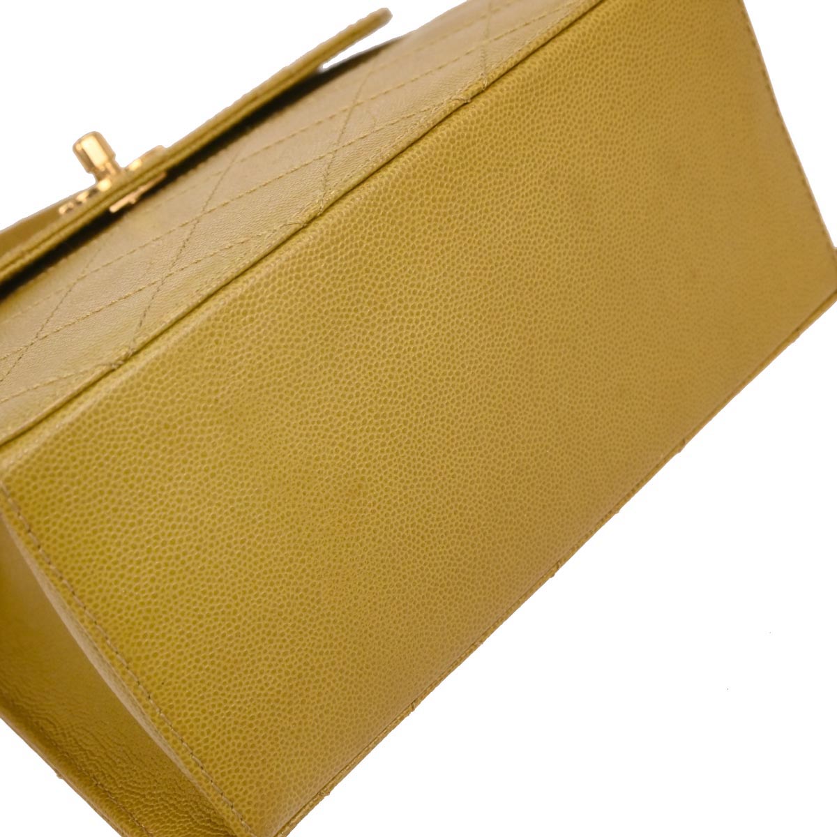 Chanel Yellow Caviar Handbag