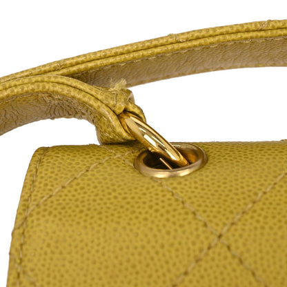 Chanel Yellow Caviar Handbag
