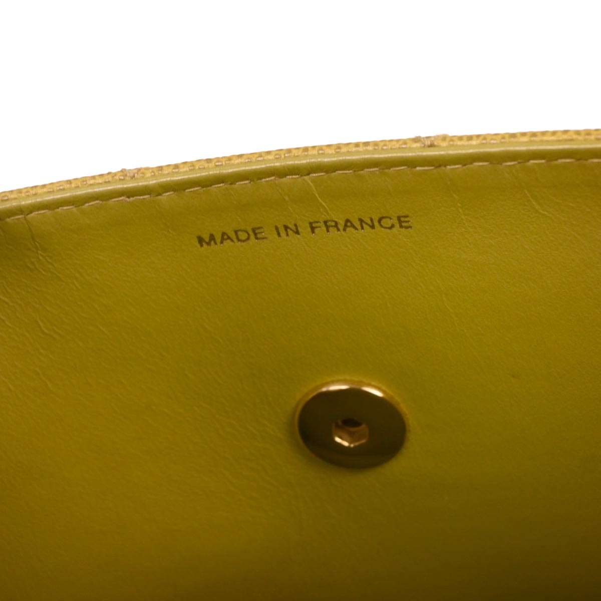 Chanel Yellow Caviar Handbag