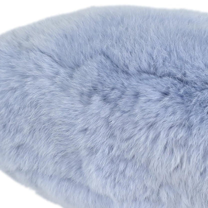 Chanel * 2002-2003 Blue Lapin Fur Handbag