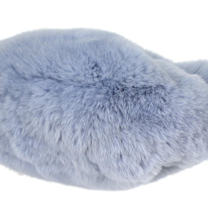 Chanel * 2002-2003 Blue Lapin Fur Handbag