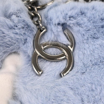 Chanel * 2002-2003 Blue Lapin Fur Handbag