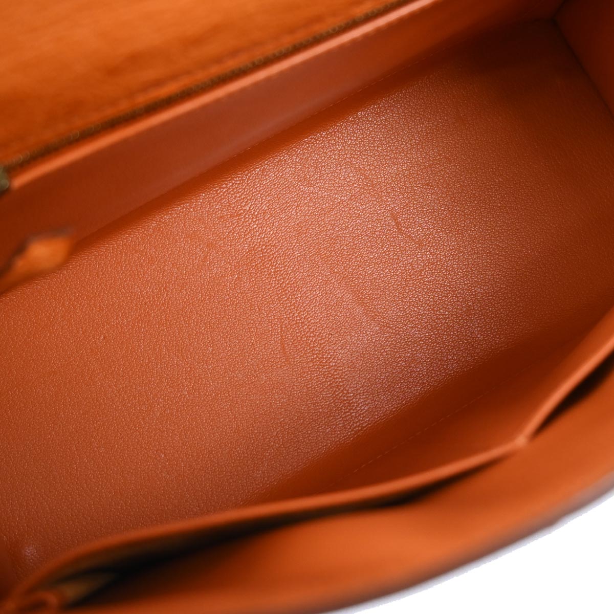 Hermes * Orange Ostrich Kelly 28 Sellier 2way Shoulder Handbag